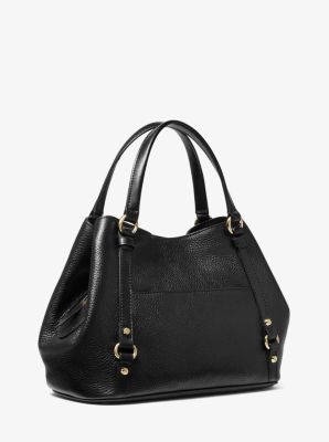 carrie large pebbled leather shoulder bag