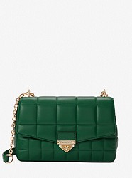 Soho Extra-Large Quilted Leather Shoulder Bag - MOSS - 30F0G1SL4L
