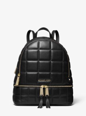 michael kors quilted leather backpack