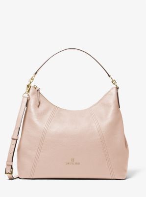 Michael Kors Sienna Large Pebbled Leather Shoulder Bag In Pink