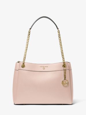 MK Susan Medium Leather Shoulder Bag - Soft Pink - Michael Kors