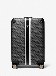 Logo Stripe Suitcase - BLACK/SILVER - 30F2STFT5P