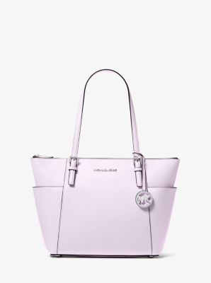 Sac à main Jet Set en cuir saffiano avec glissière supérieure - LVNDR MIST - Michael Kors