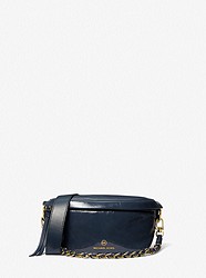 Slater Extra-Small Patent Leather Sling Pack - NAVY - 30F3G04M1L