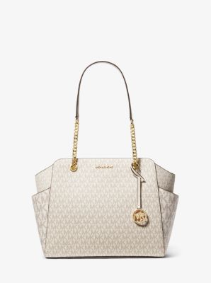 Jacquelyn Medium Logo Tote Bag