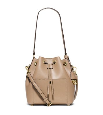 michael kors suede bucket bag