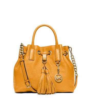 Camden Medium Leather Drawstring Satchel by Michael Kors
