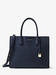 Mercer Large Leather Tote - ADMIRAL - 30F6GM9T3L