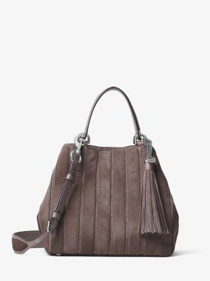 michael kors purple suede bag