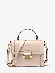 Jayne Small Pebbled Leather Trunk Bag - SOFT PINK - 30F8GJMM2T