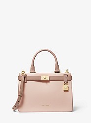 Tatiana Small Two-Tone Leather Satchel - SFTPINK/FAWN - 30F8GT0S1T