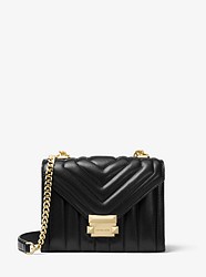 Whitney Small Quilted Leather Convertible Shoulder Bag - BLACK - 30F8GXIL1T