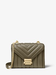 Whitney Small Quilted Leather Convertible Shoulder Bag - ARMY - 30F8GXIL1T