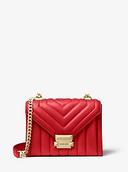 Whitney Small Quilted Leather Convertible Shoulder Bag - BRIGHT RED - 30F8GXIL1T