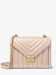 Whitney Large Quilted Leather Convertible Shoulder Bag - SOFT PINK - 30F8GXIL3T