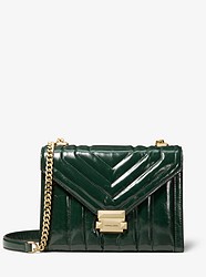 Whitney Large Quilted Leather Convertible Shoulder Bag - RACING GREEN - 30F8GXIL9T