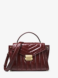 Whitney Medium Quilted Leather Satchel - OXBLOOD - 30F8GXIS6T
