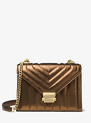 Whitney Large Quilted Leather Convertible Shoulder Bag - DK BRONZE - 30F8MXIL3K