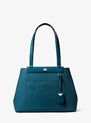 Meredith Medium Pebbled Leather Tote - LUXE TEAL - 30F8SKWT8L