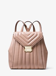 Whitney Quilted Leather Backpack - FAWN - 30F8TXIB2T