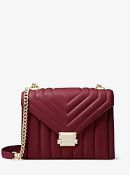 Whitney Large Quilted Leather Convertible Shoulder Bag - DK BERRY - 30F8TXIL3T