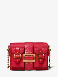 Hayden Medium Saffiano Leather Messenger Bag - BRIGHT RED - 30F9A0YM8L
