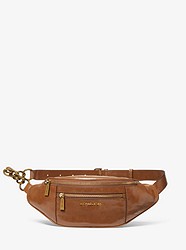 Medium Crinkled Calf Leather Belt Bag  - LUGGAGE - 30F9AOXN6T
