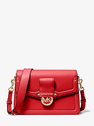 Jessie Medium Pebbled Leather Shoulder Bag - BRIGHT RED - 30F9GI6L2L