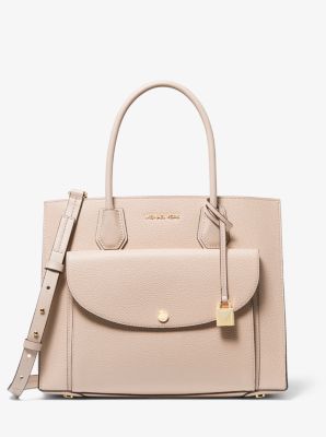 michael kors voyager small crossgrain leather tote