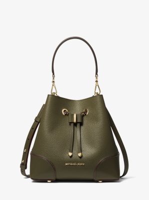 Shop Michael Kors Mercer Gallery Small Pebbled Leather Shoulder