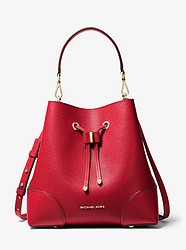 Mercer Gallery Medium Pebbled Leather Shoulder Bag - BRIGHT RED - 30F9GZ5L6L