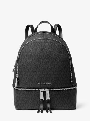 Sac à dos Rhea avec logo de taille moyenne - NOIR(NOIR) - Michael Kors