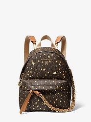 Slater Extra-Small Star Embellished Logo Convertible Backpack - BRN/GOLD - 30H0G04B0Y
