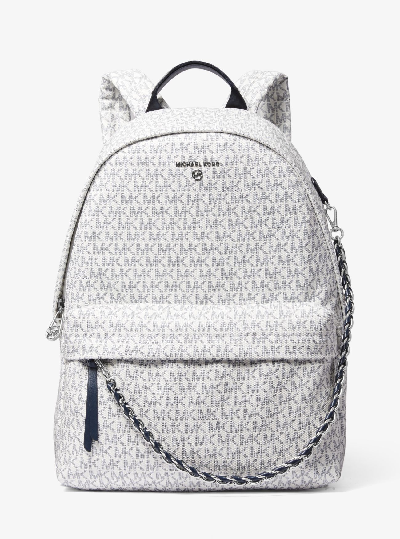 MK Slater Large Logo Backpack - Navy/white - Michael Kors