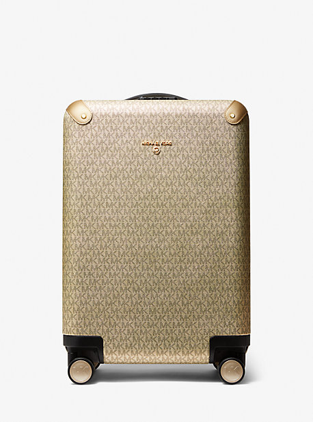 MK Metallic Logo Suitcase - Pale Gold - Michael Kors