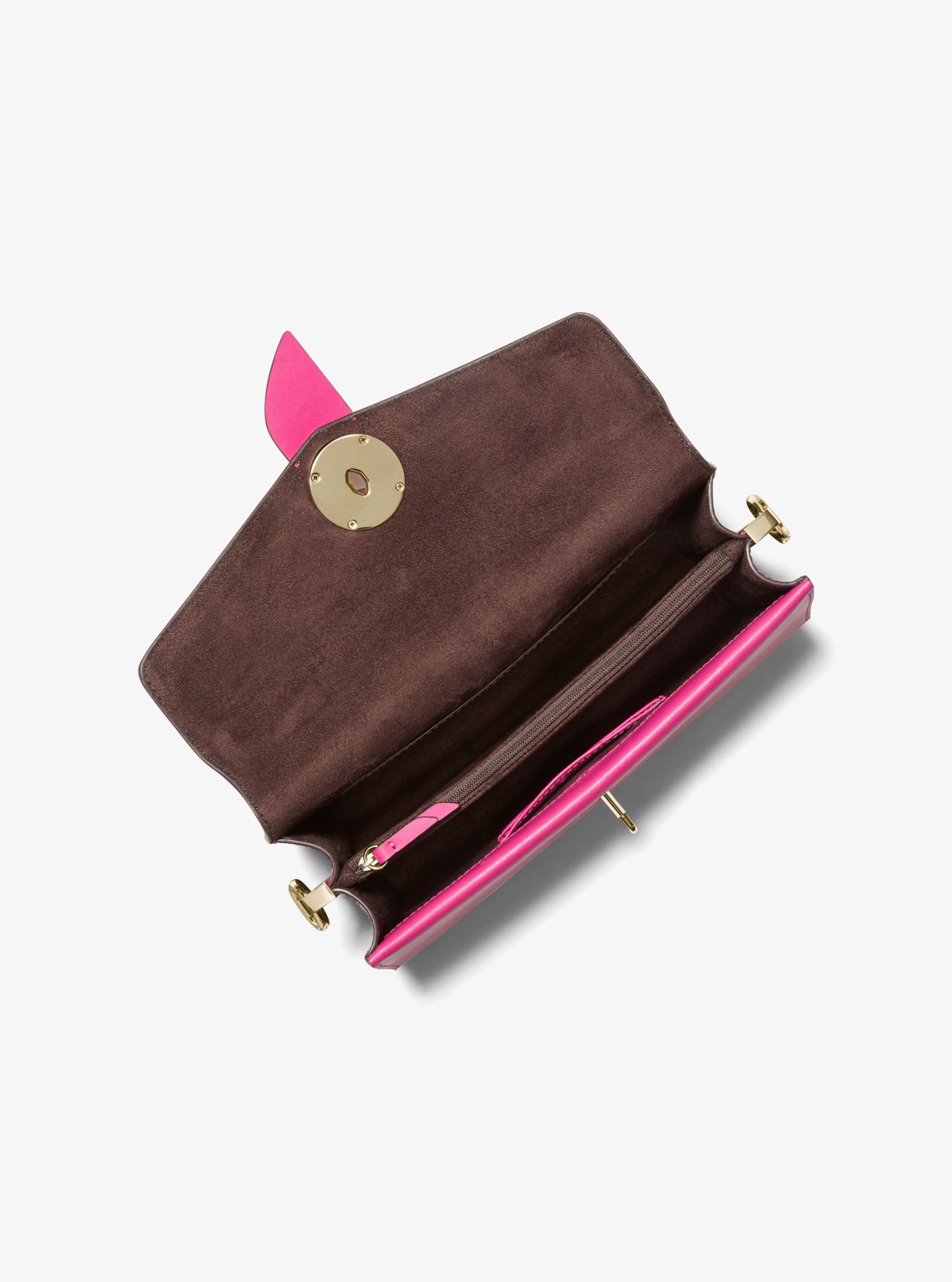 MK Greenwich Medium Studded Snake Embossed Leather Shoulder Bag Wild