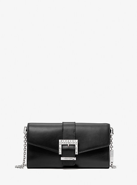 MK Penelope Medium Leather Clutch - Black - Michael Kors product