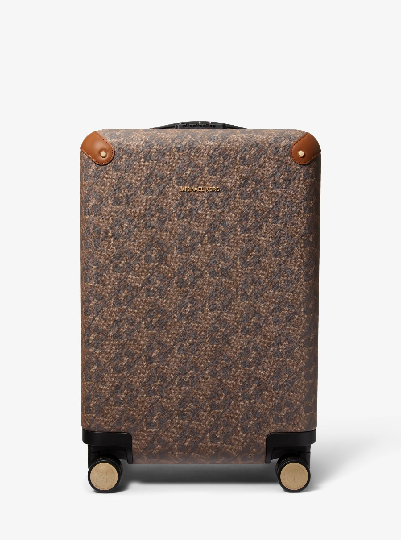 MK Empire Signature Logo Suitcase - Brown/luggage - Michael Kors