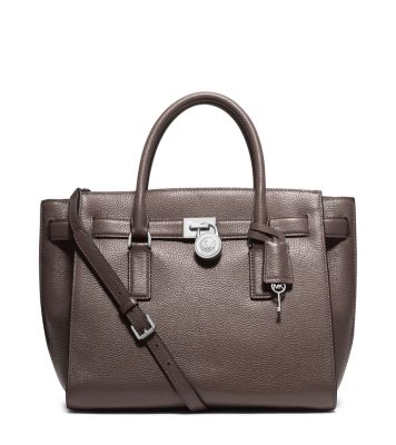 Hamilton Traveler Large Leather Satchel by Michael Kors