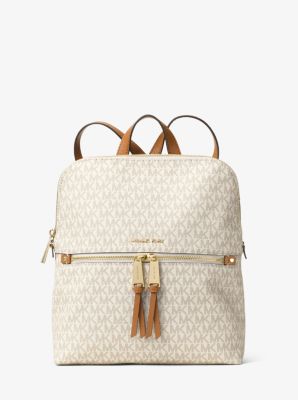 rhea slim zip backpack