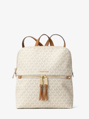 michael kors rhea zip medium slim backpack