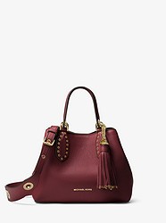 Brooklyn Small Leather Satchel - OXBLOOD - 30H7GBNT1L