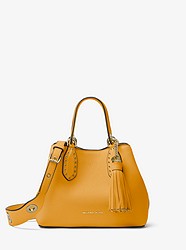 Brooklyn Small Leather Satchel - MARIGOLD - 30H7GBNT1L