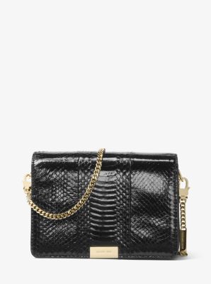 michael kors jade snakeskin clutch