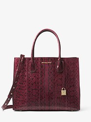 Mercer Large Snakeskin Tote - MULBERRY - 30H7GM9T3L