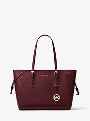 Voyager Medium Leather Tote - OXBLOOD - 30H7GV6T8L