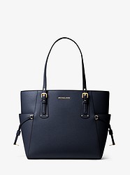 Voyager Crossgrain Leather Tote - ADMIRAL - 30H7GV6T9L