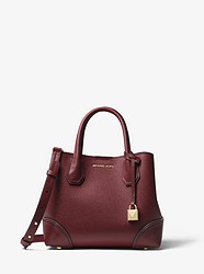 Mercer Gallery Small Pebbled Leather Satchel - OXBLOOD - 30H7GZ5T1T