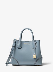 Mercer Gallery Small Pebbled Leather Satchel - PALE BLUE - 30H7GZ5T1T