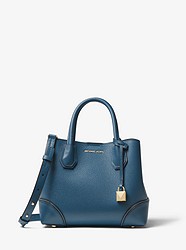 Mercer Gallery Small Pebbled Leather Satchel - DK CHAMBRAY - 30H7GZ5T1T